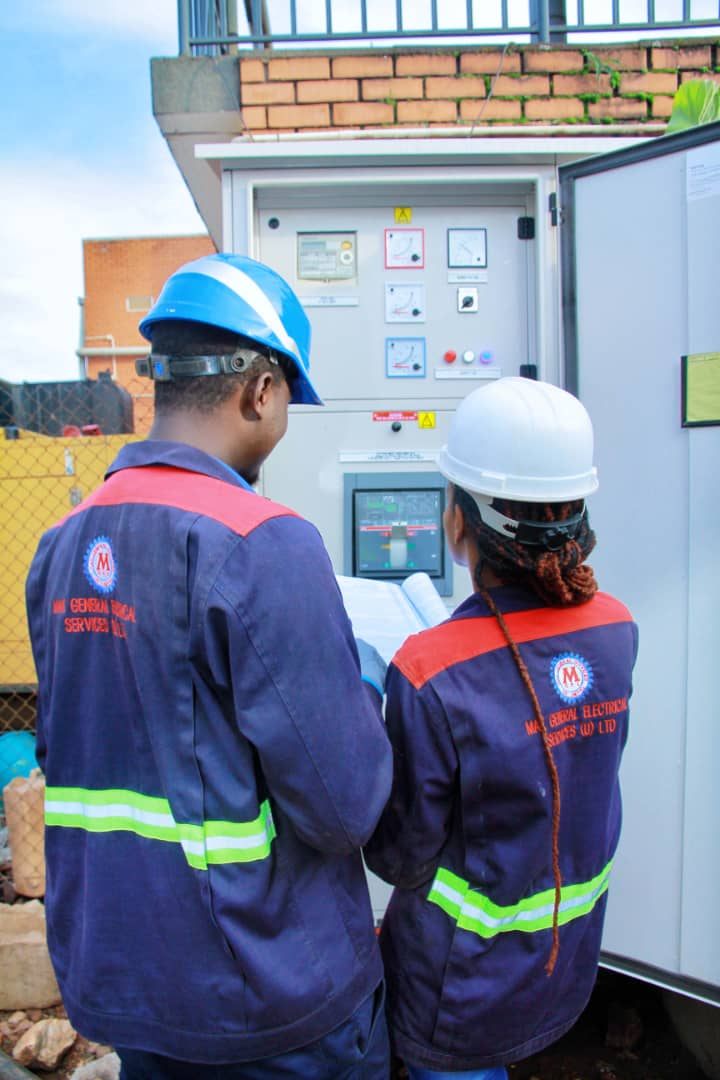 MAK General Services team working on electrical systems
