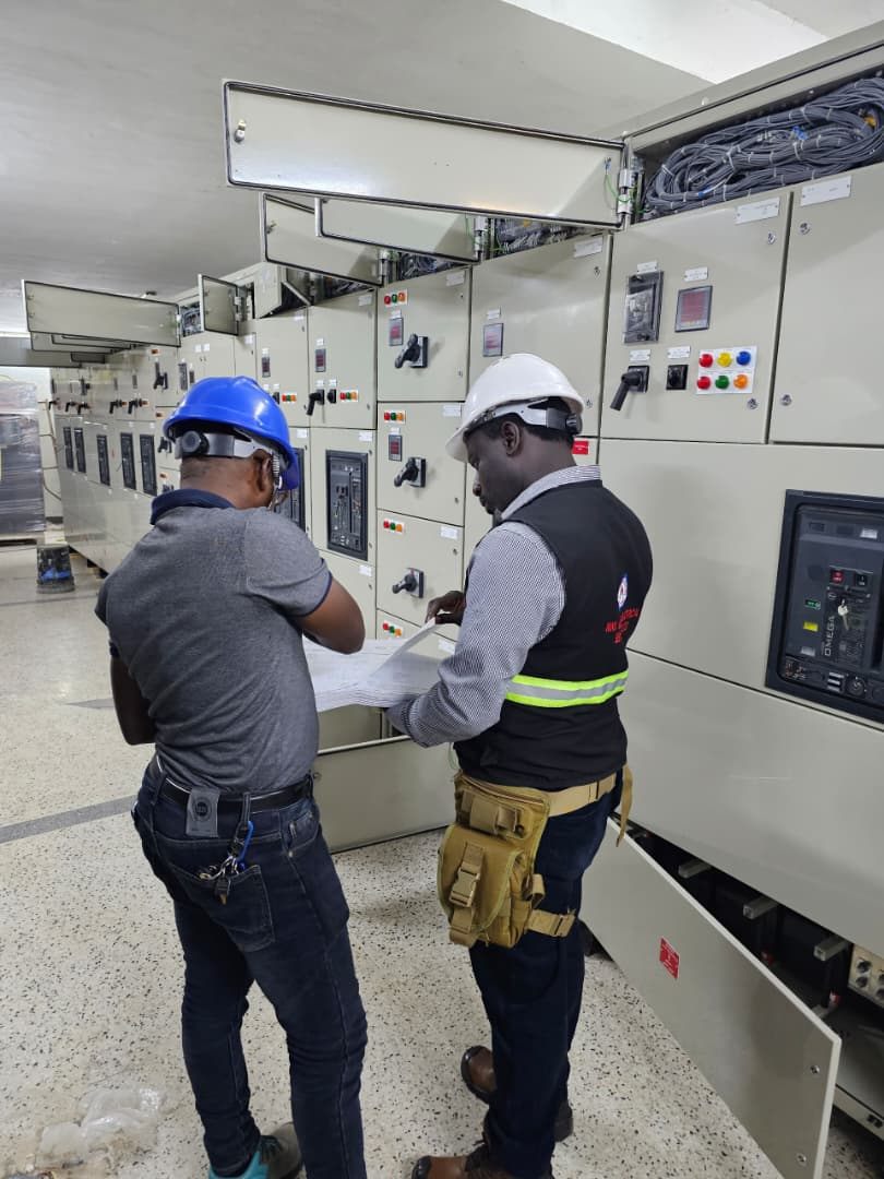 Electrical panel and equipment work